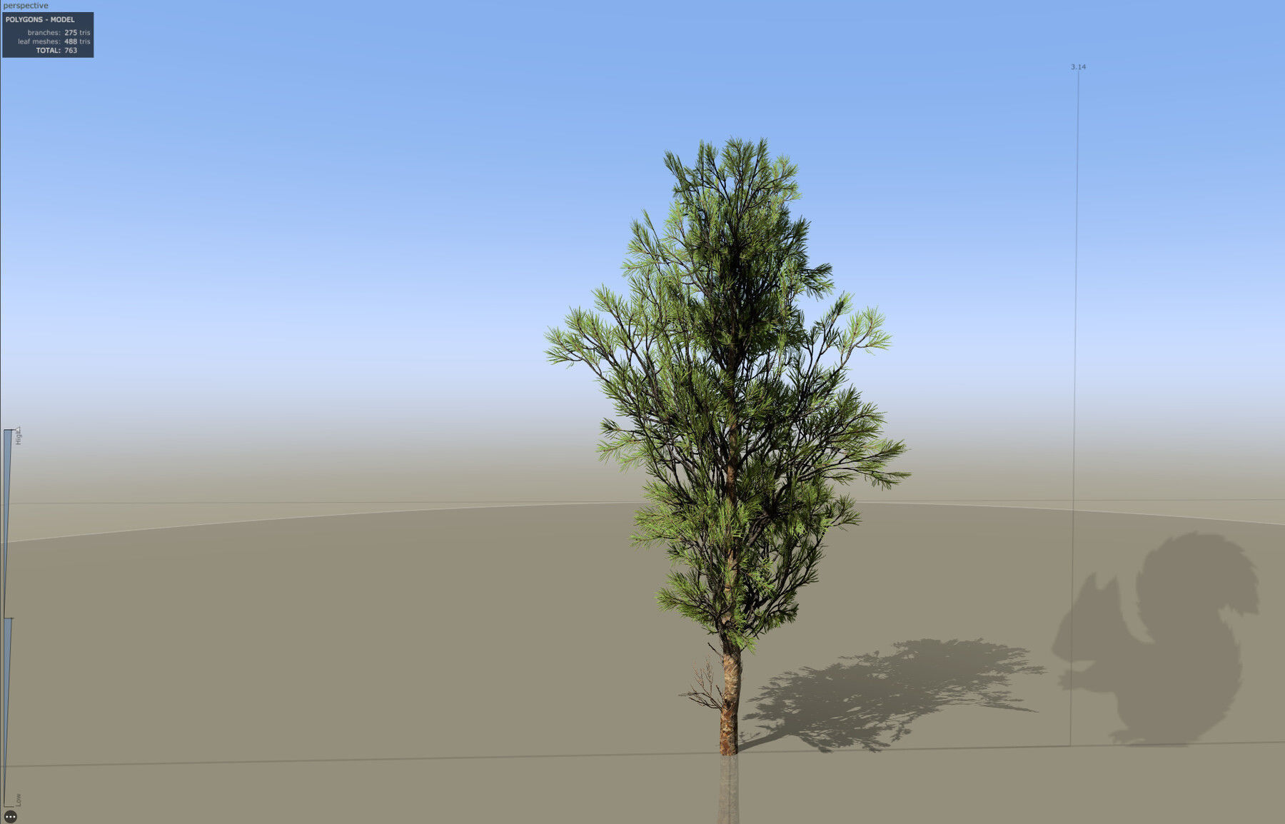 Pine Foliage Collection Game Ready - Low Poly Low-poly 3D model_23