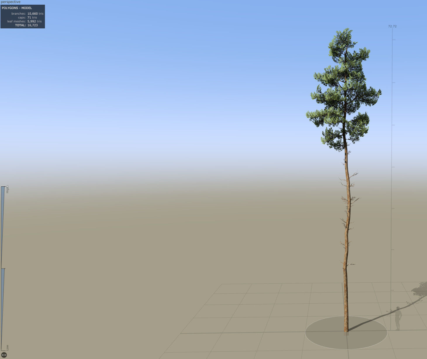 Pine Foliage Collection Game Ready - Low Poly Low-poly 3D model_15