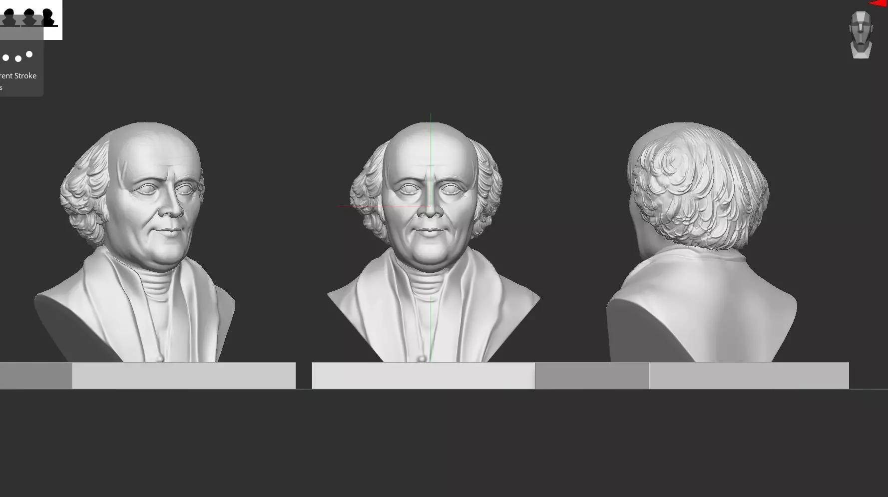 Samuel Hahnemann 3D print model_0