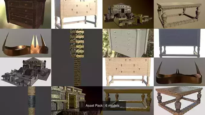 Asset Pack 3D Model Collection