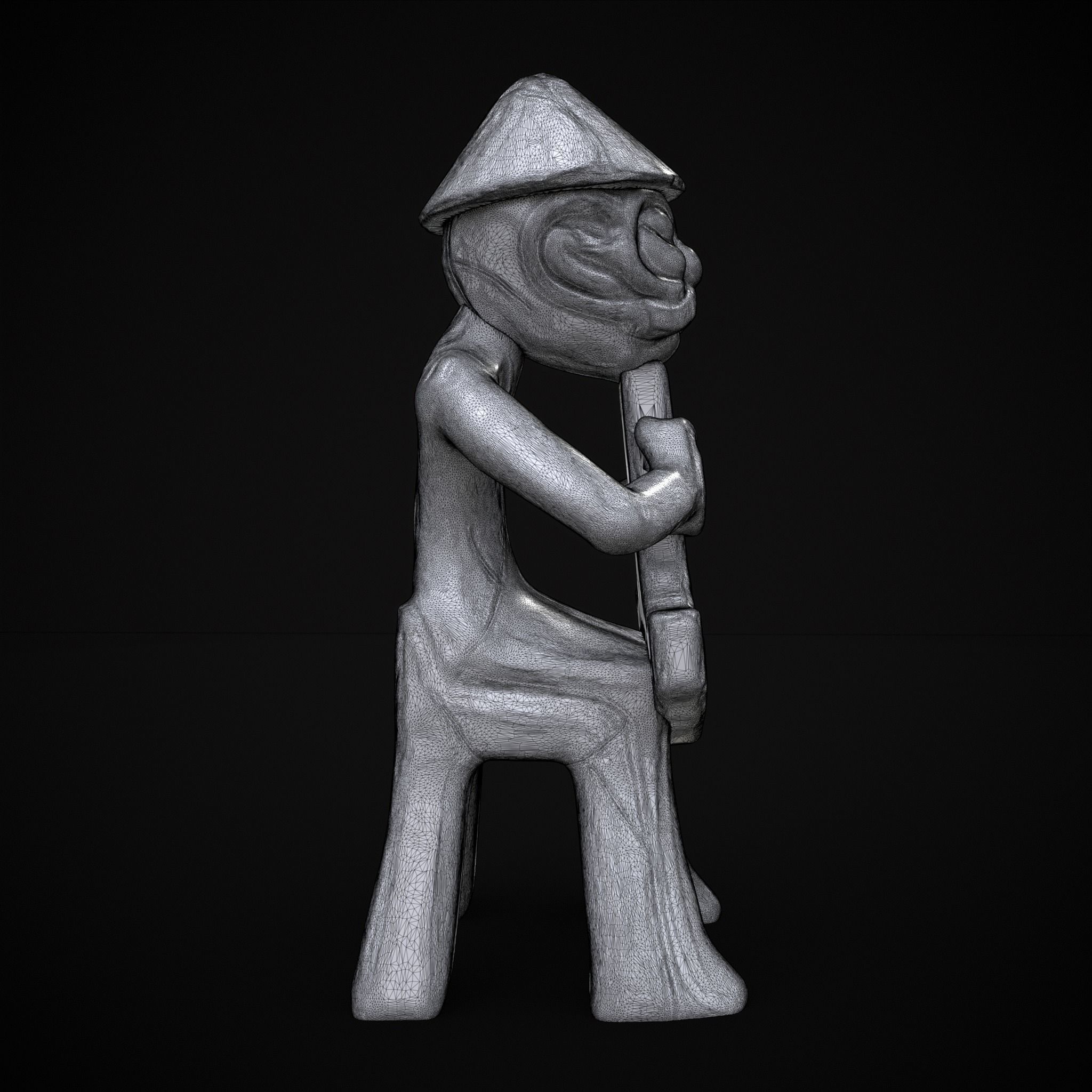 Holding God Statue 3D print model_8