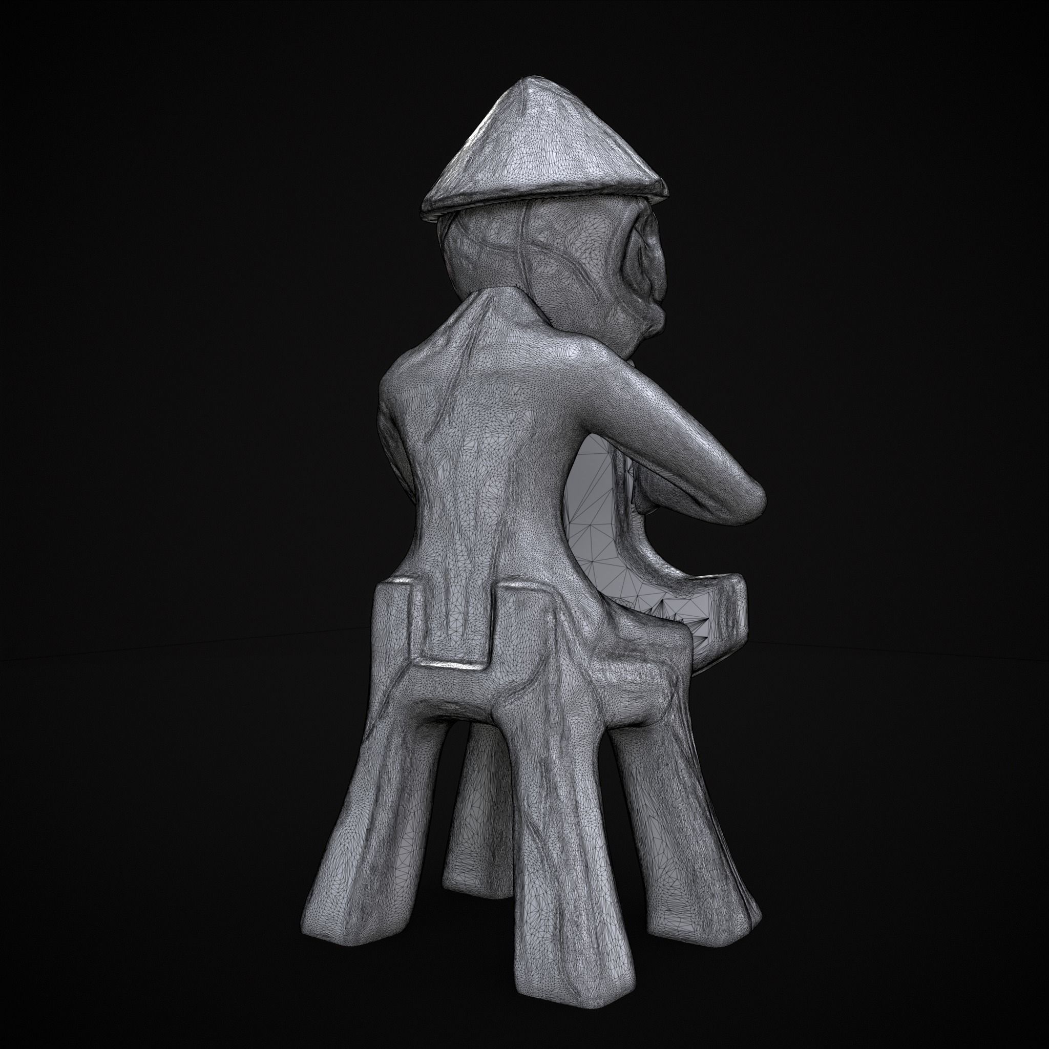 Holding God Statue 3D print model_10