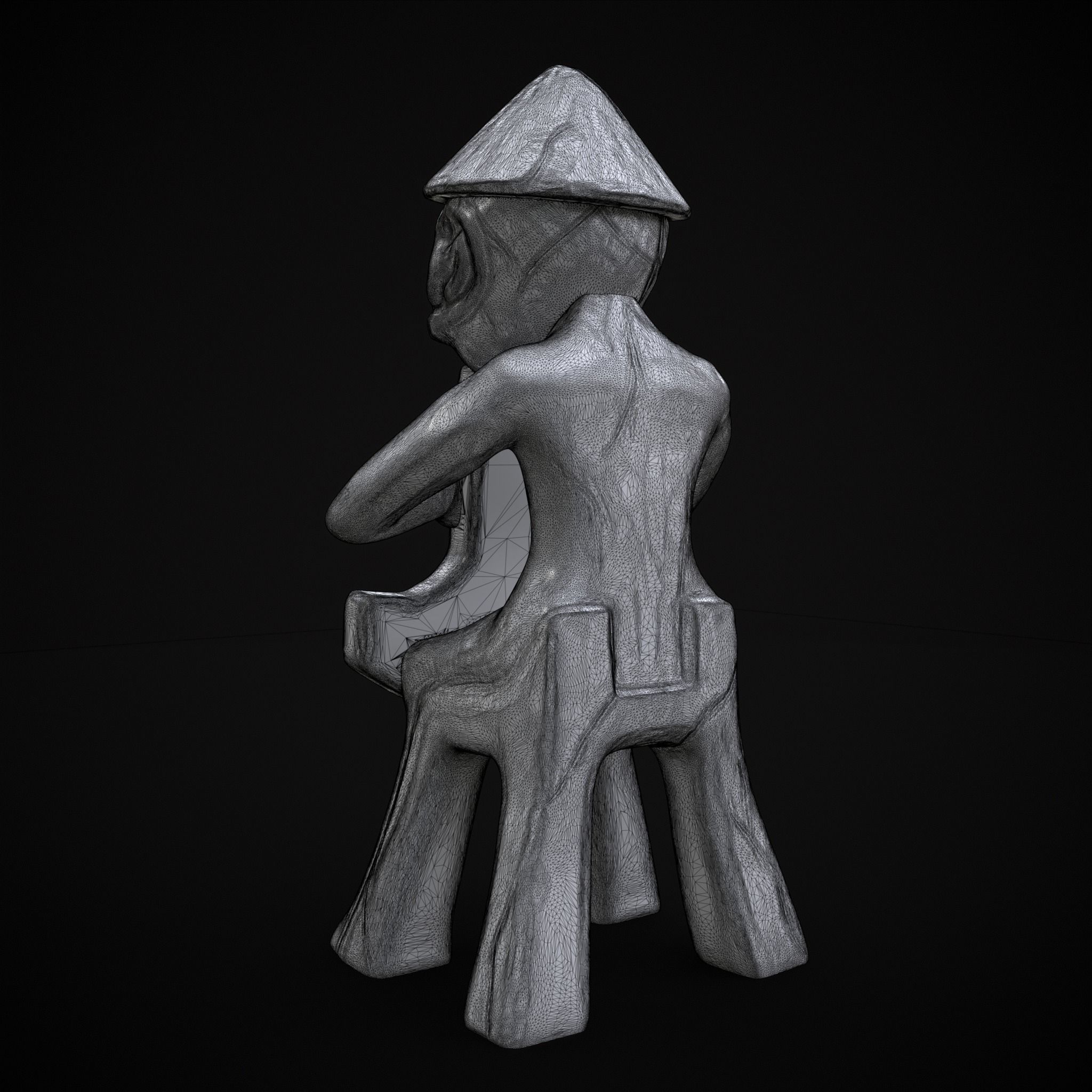 Holding God Statue 3D print model_14