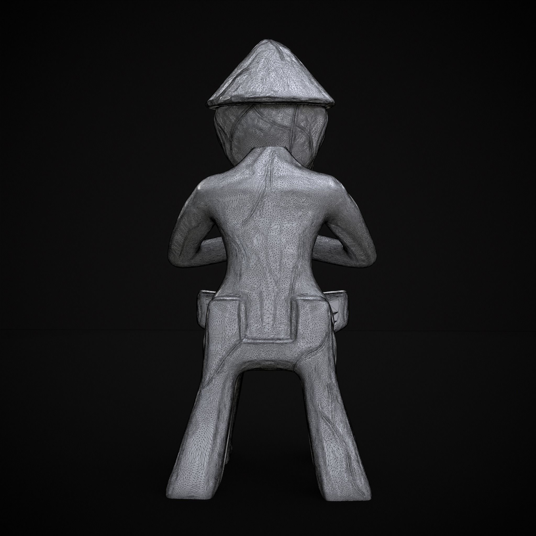 Holding God Statue 3D print model_12