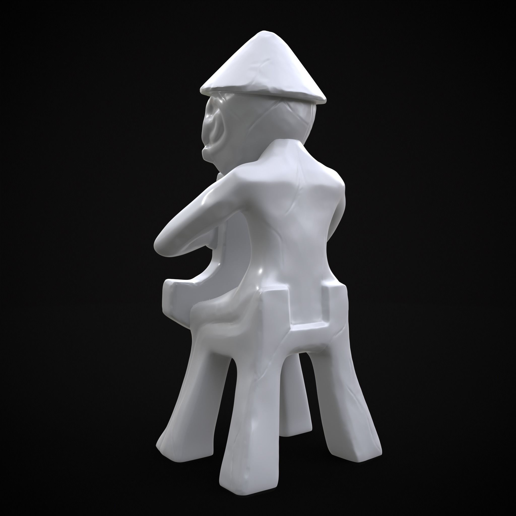 Holding God Statue 3D print model_13
