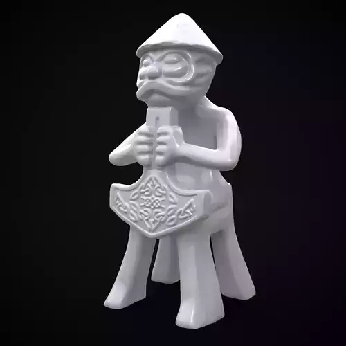 Holding God Statue 3D print model