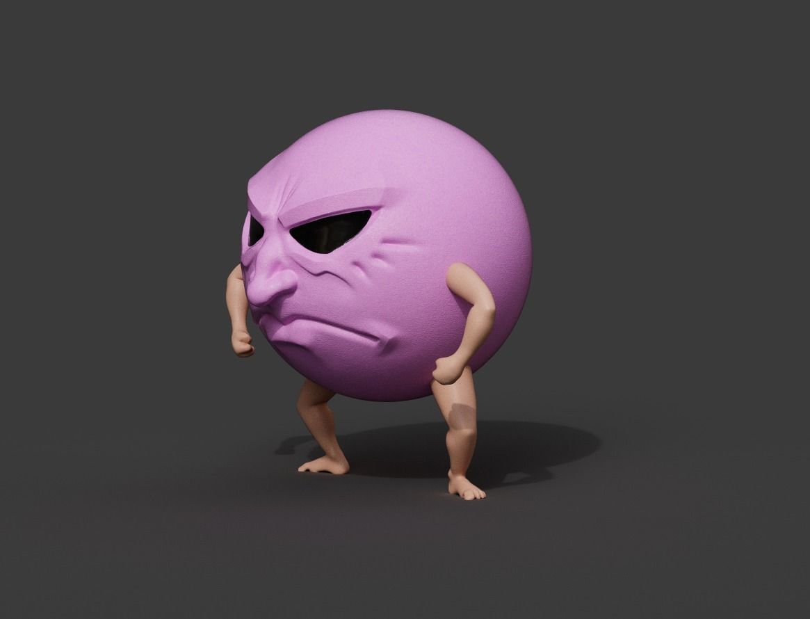 Jibaku Bucky Anime 3D print model_1