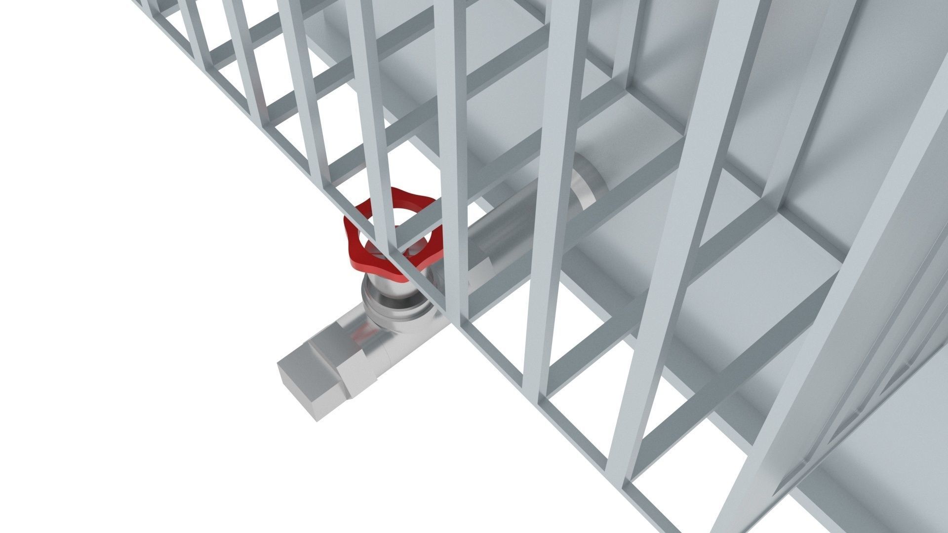 Three Phase Electric Transformer 3D model_7