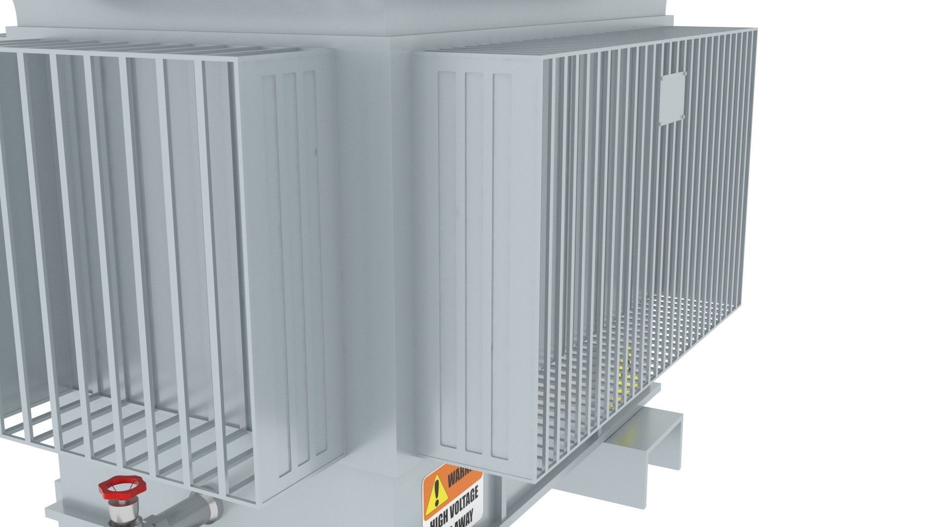 Three Phase Electric Transformer 3D model_15