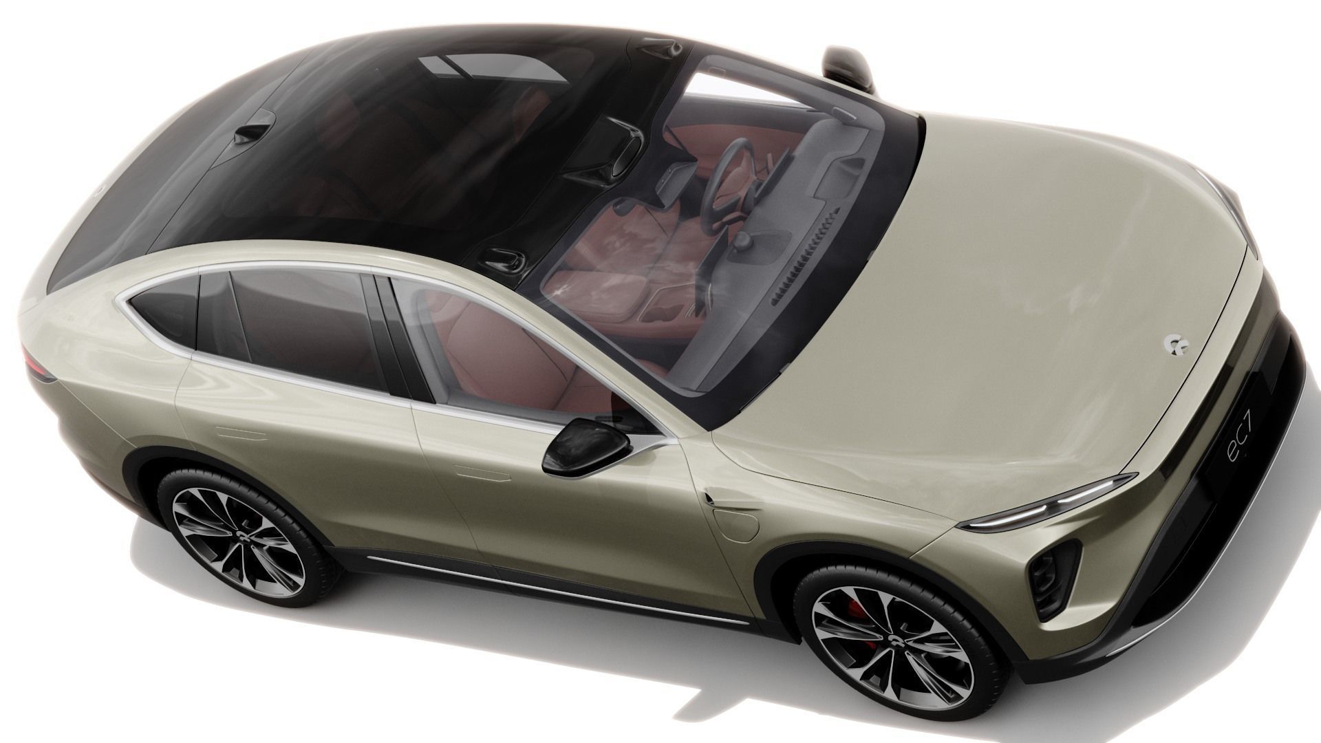 Nio EC7 2023 with interior 3D model_8
