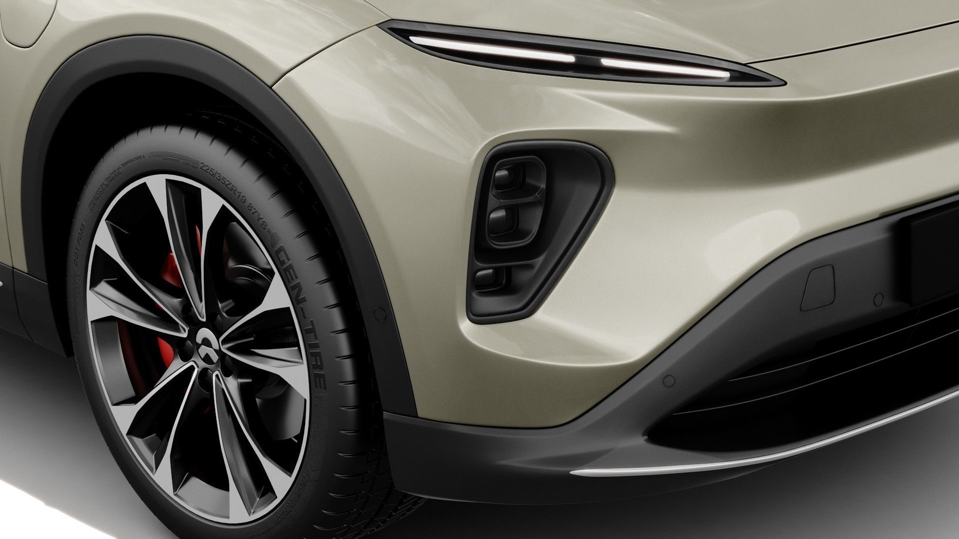 Nio EC7 2023 with interior 3D model_10