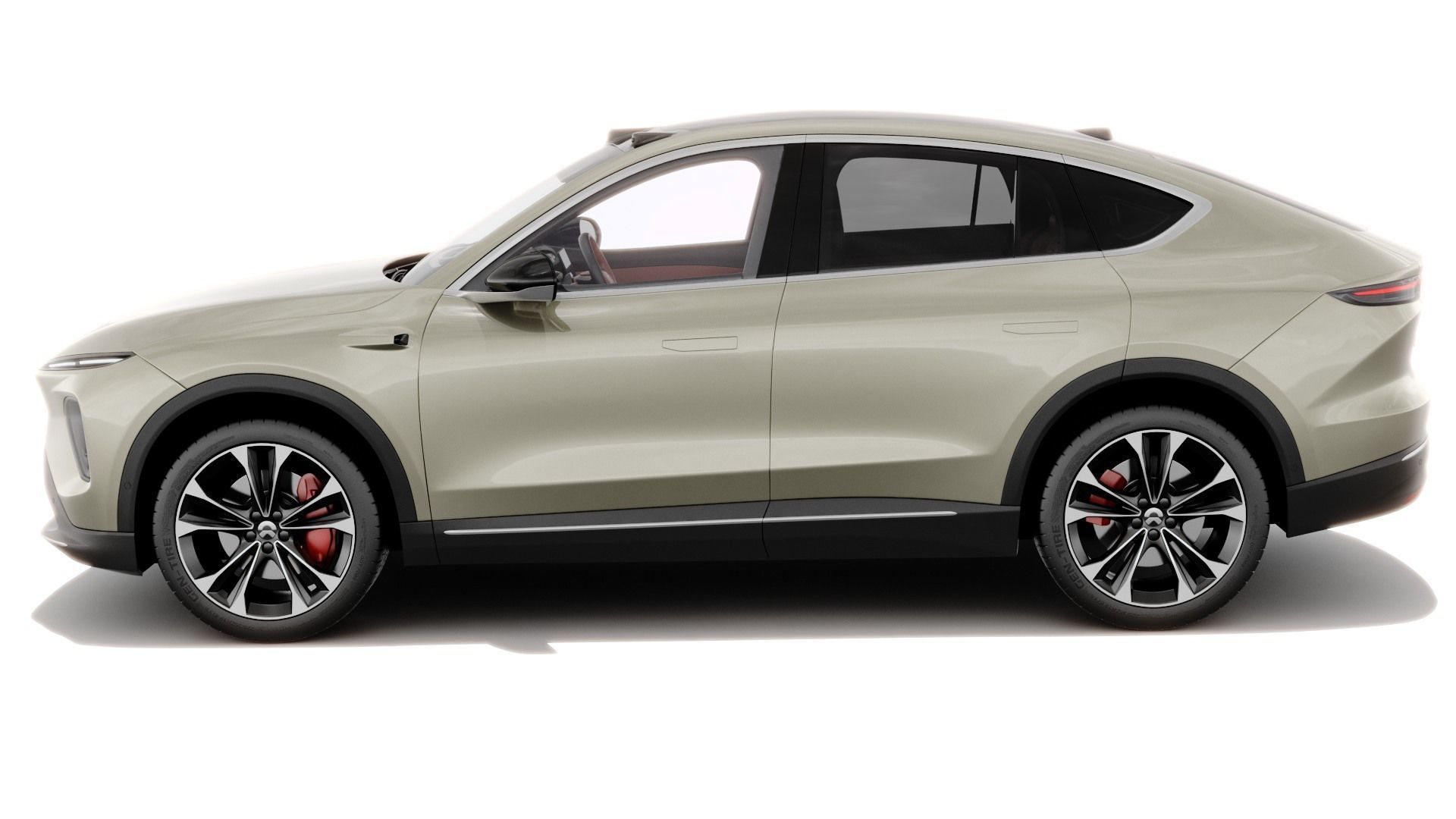 Nio EC7 2023 with interior 3D model_3