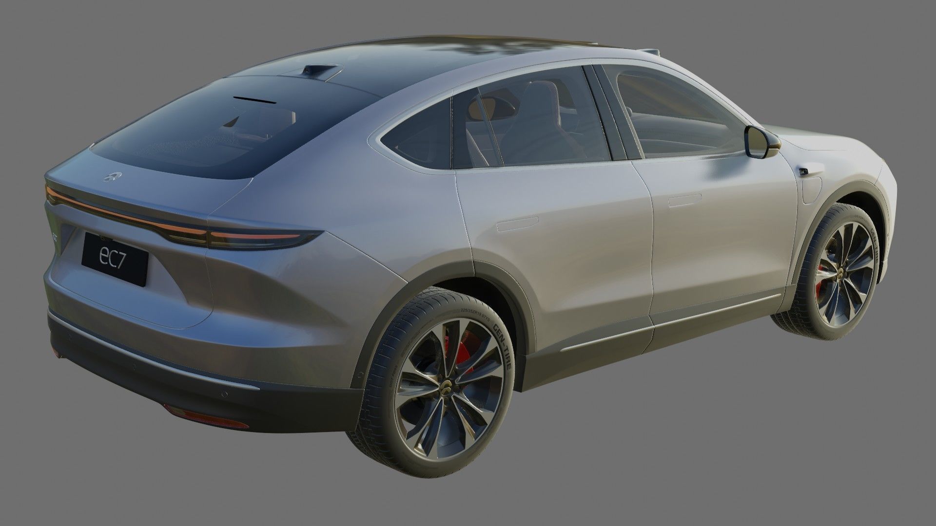 Nio EC7 2023 with interior 3D model_20