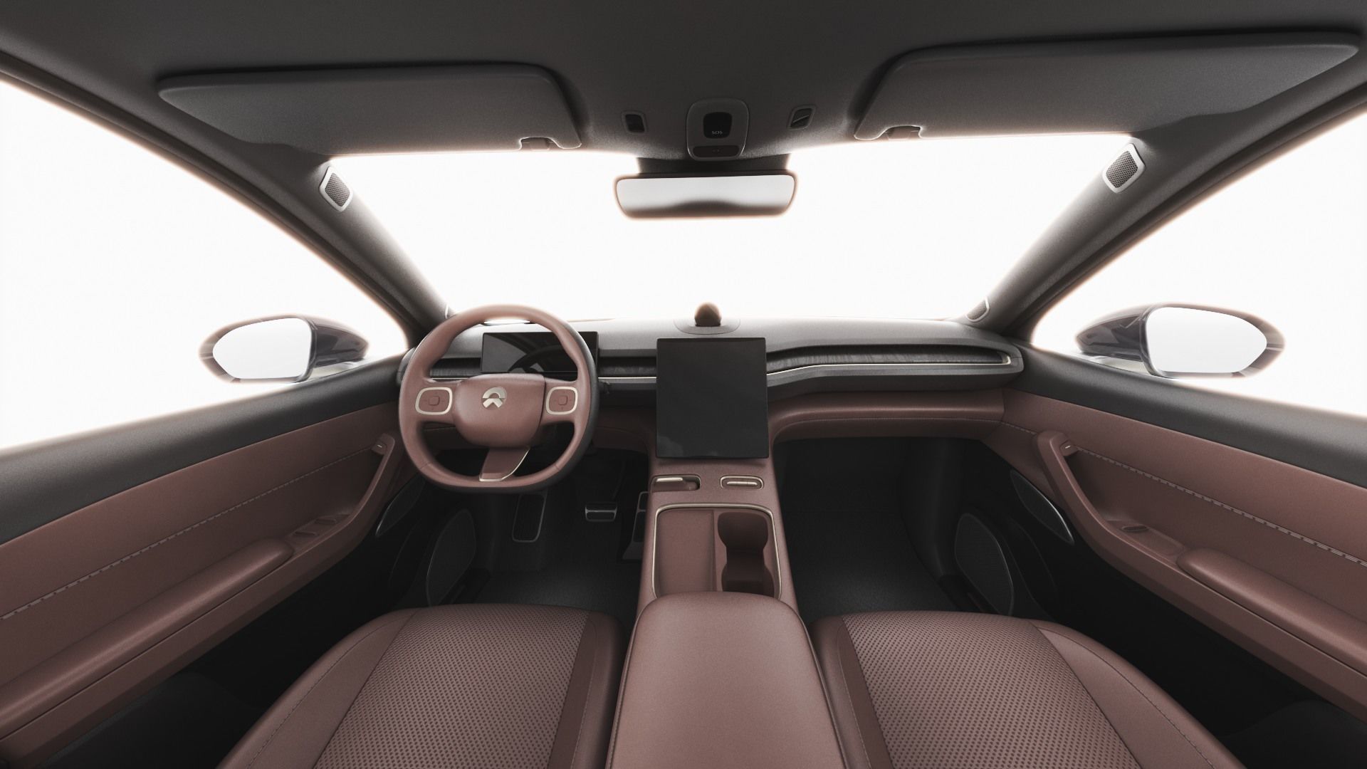 Nio EC7 2023 with interior 3D model_16
