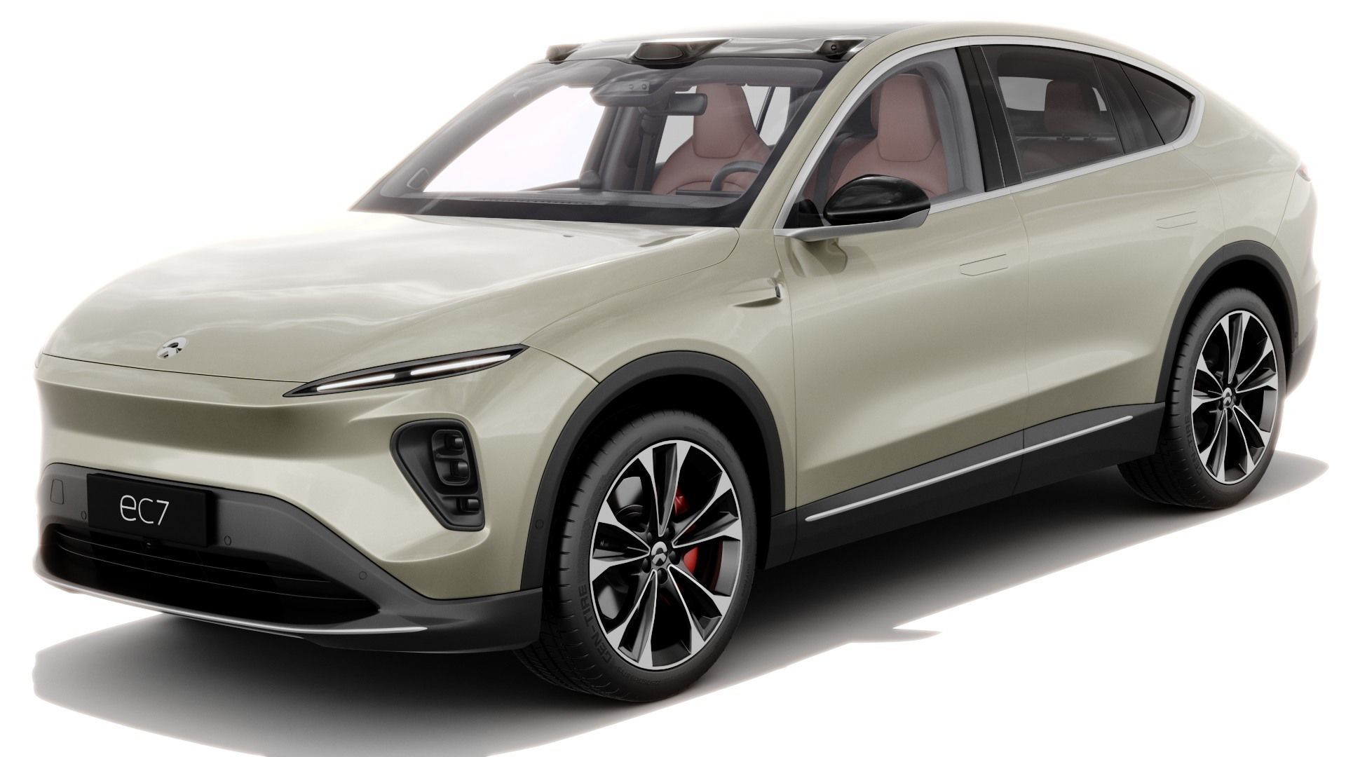 Nio EC7 2023 with interior 3D model_1