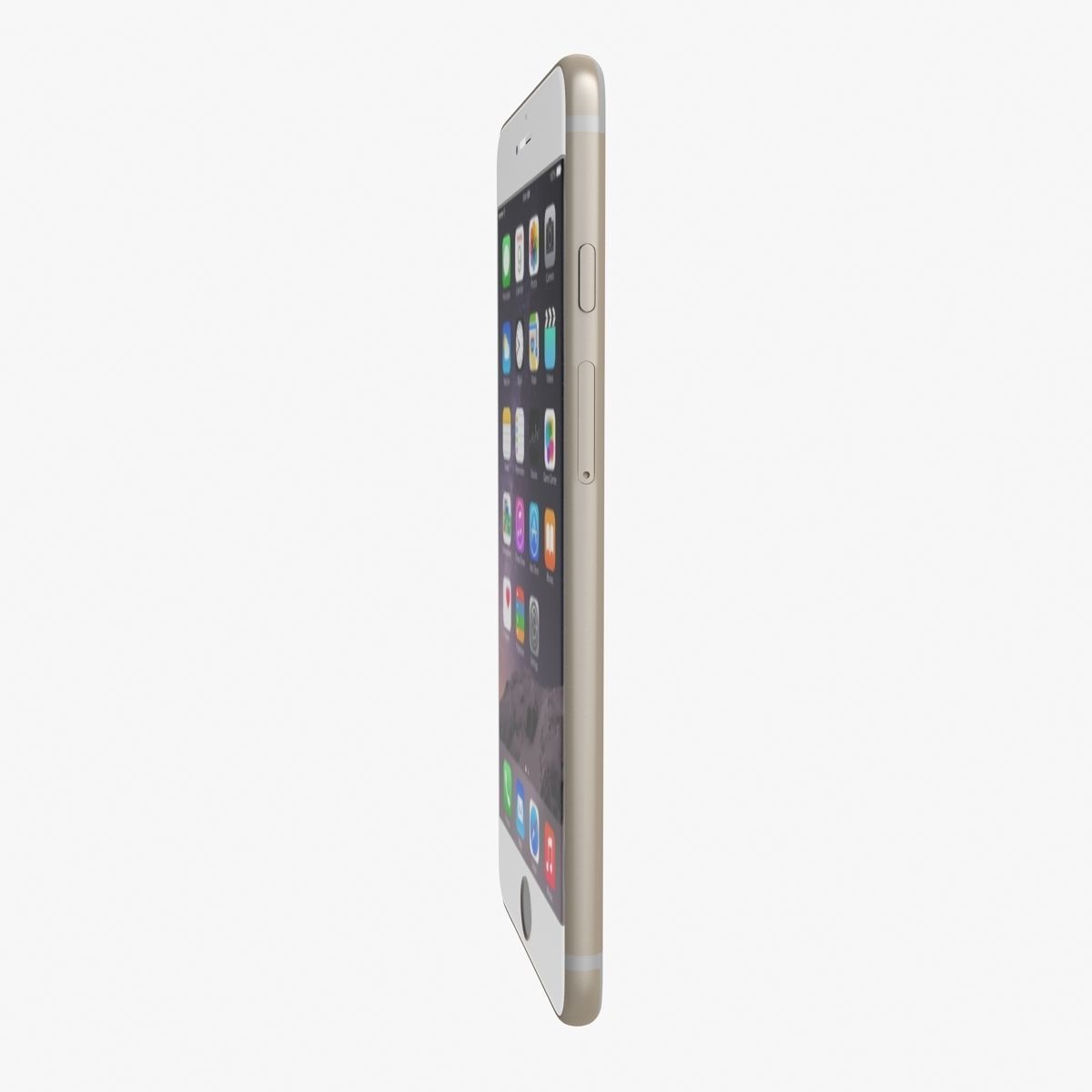 Apple iPhone 6 Plus Gold Low-poly 3D model_17