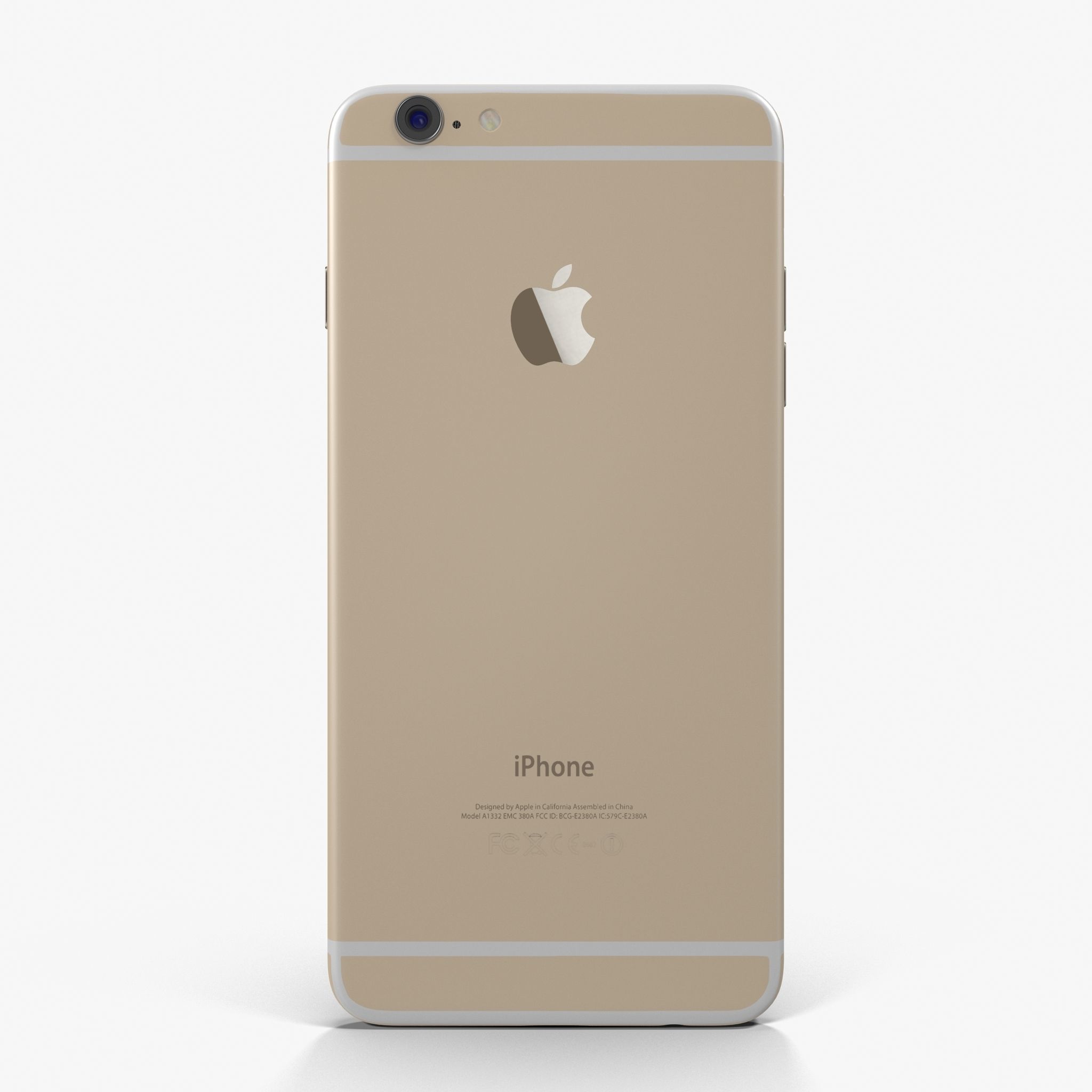 Apple iPhone 6 Plus Gold Low-poly 3D model_1