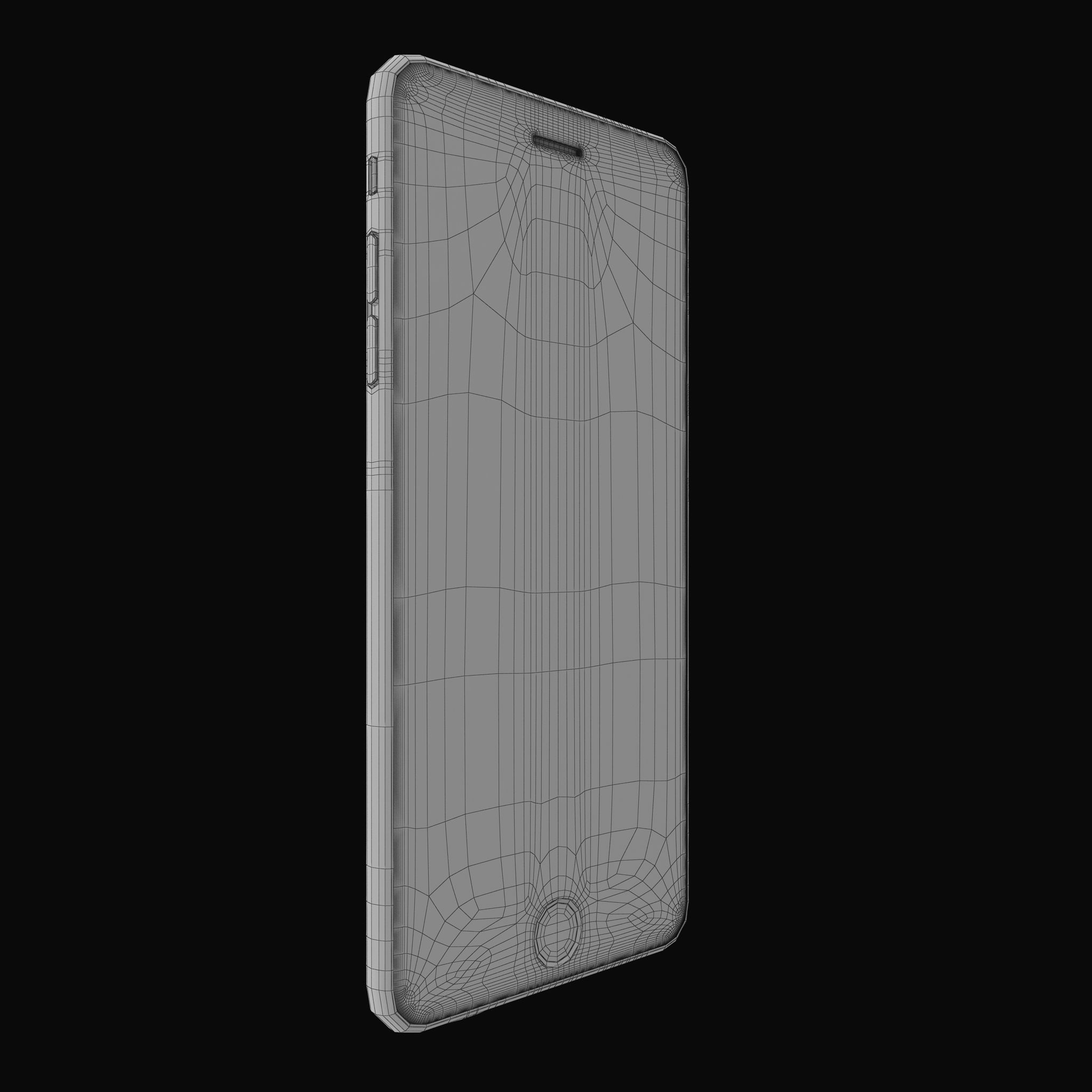 Apple iPhone 6 Plus Gold Low-poly 3D model_24