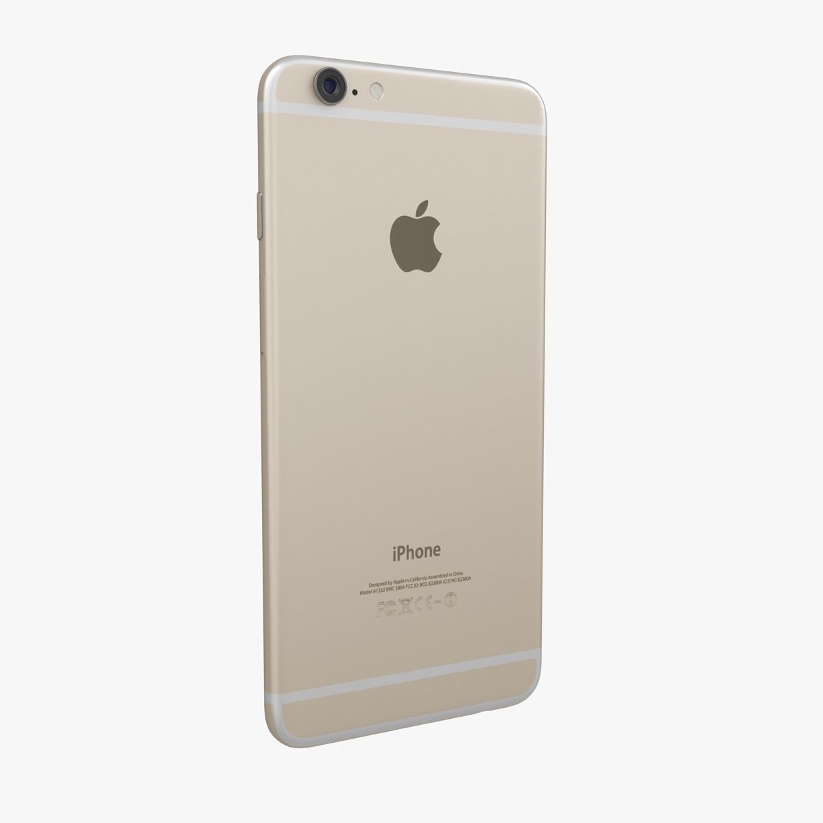 Apple iPhone 6 Plus Gold Low-poly 3D model_15