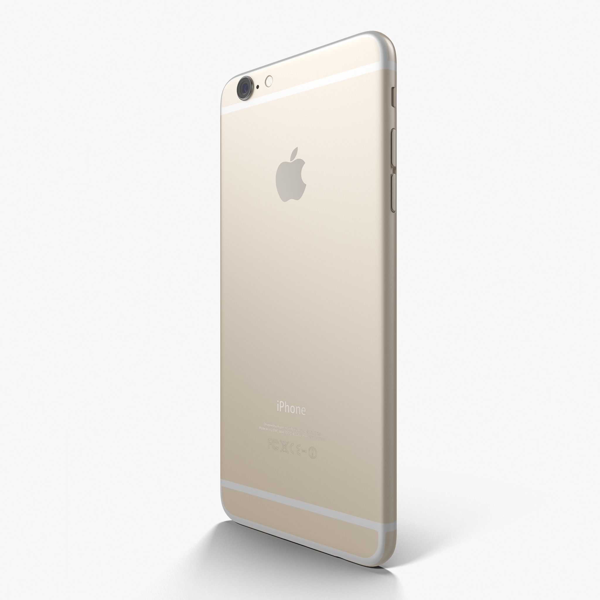 Apple iPhone 6 Plus Gold Low-poly 3D model_4