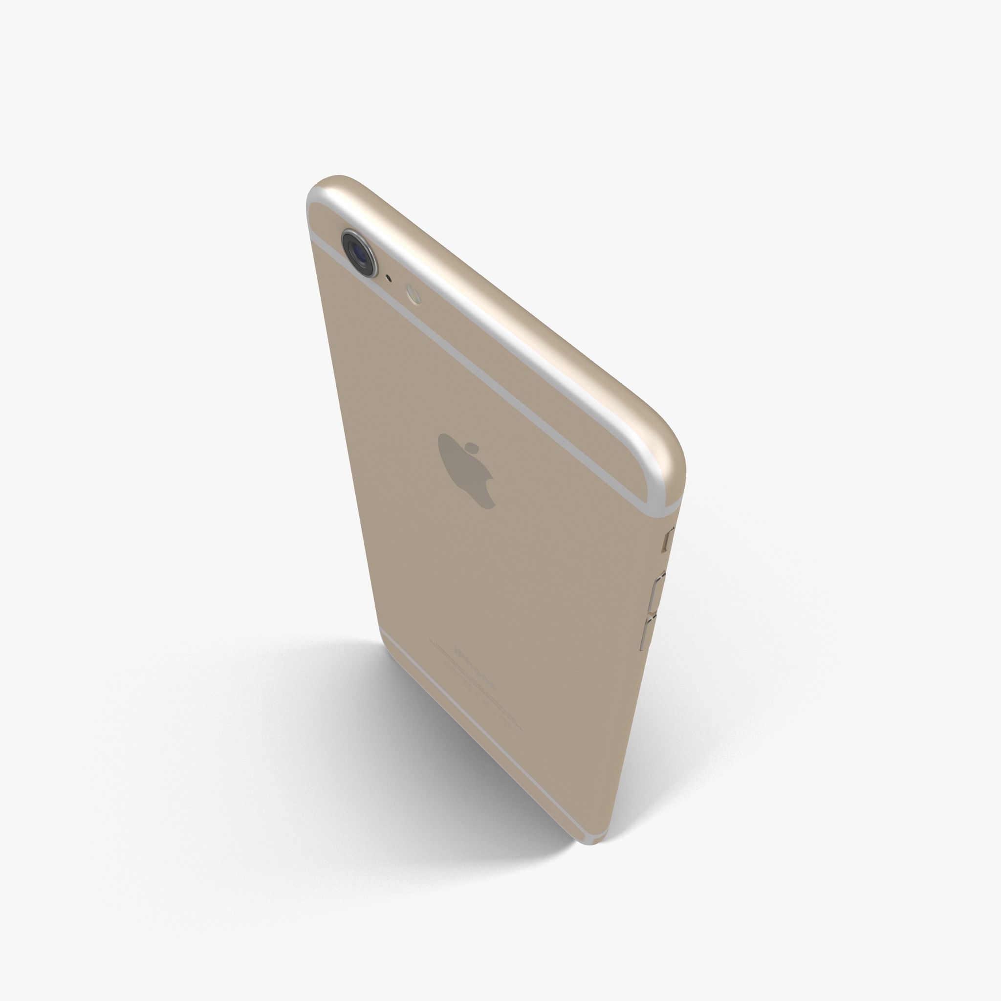 Apple iPhone 6 Plus Gold Low-poly 3D model_6