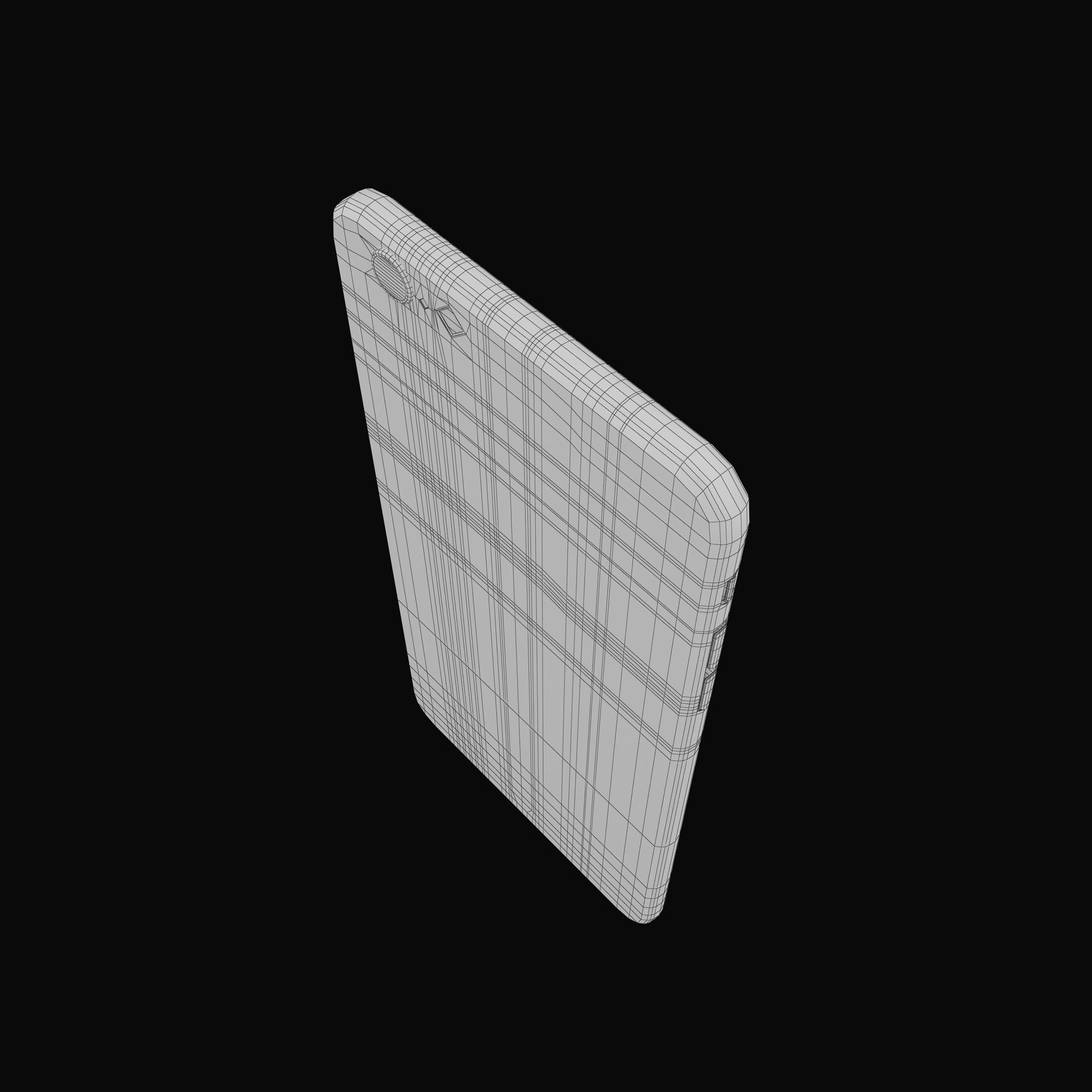 Apple iPhone 6 Plus Gold Low-poly 3D model_25