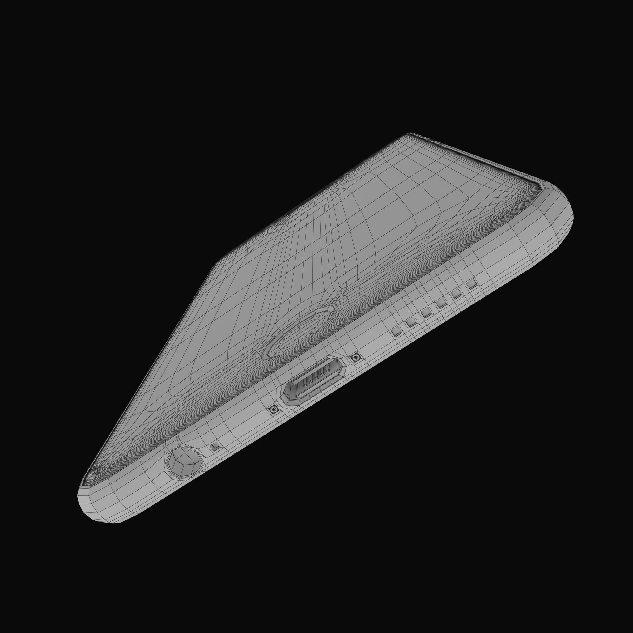Apple iPhone 6 Plus Gold Low-poly 3D model_26