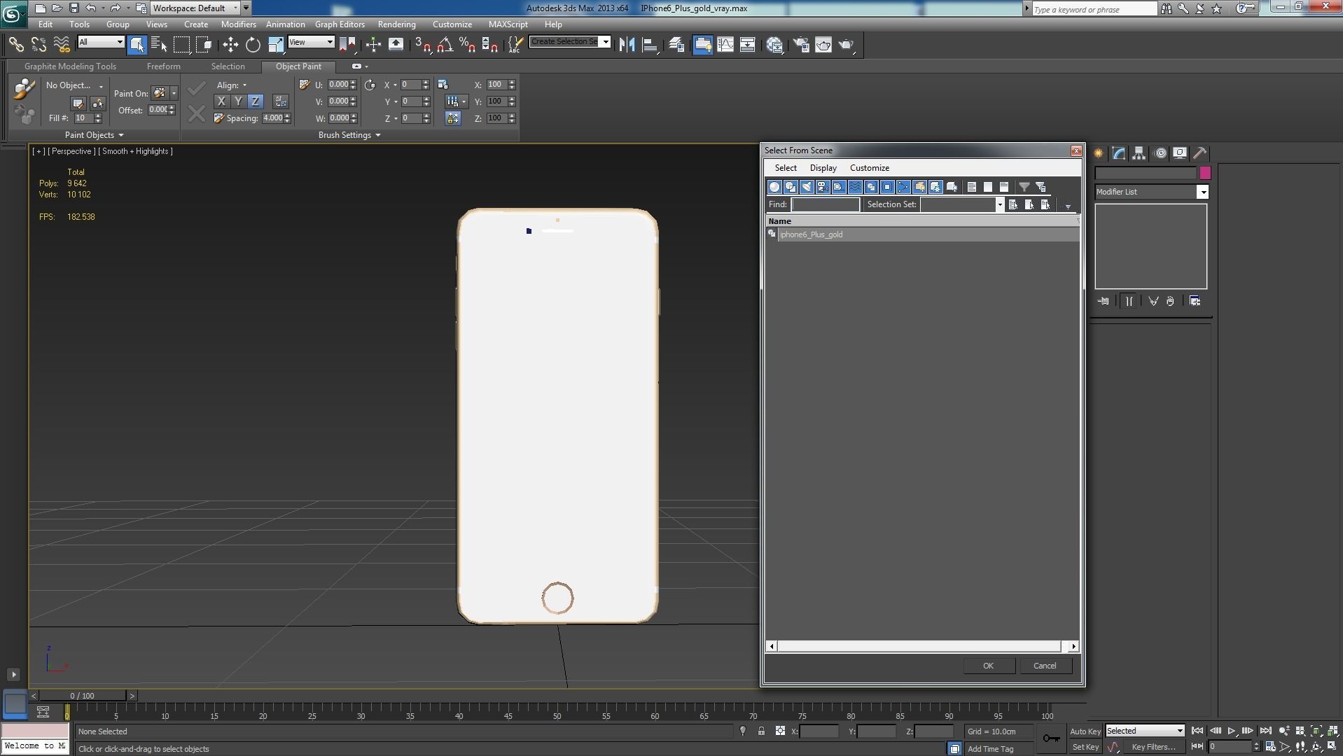 Apple iPhone 6 Plus Gold Low-poly 3D model_31