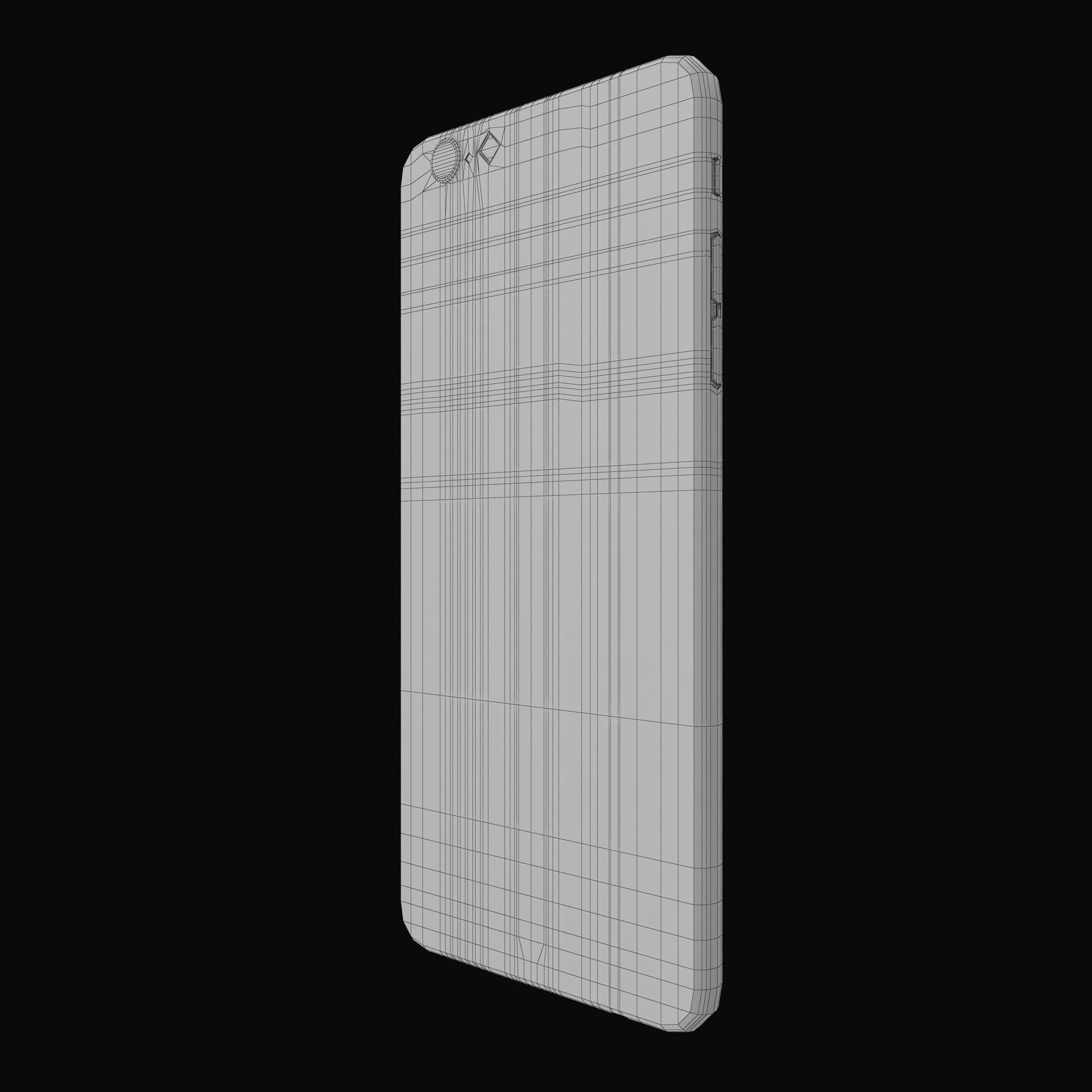 Apple iPhone 6 Plus Gold Low-poly 3D model_23