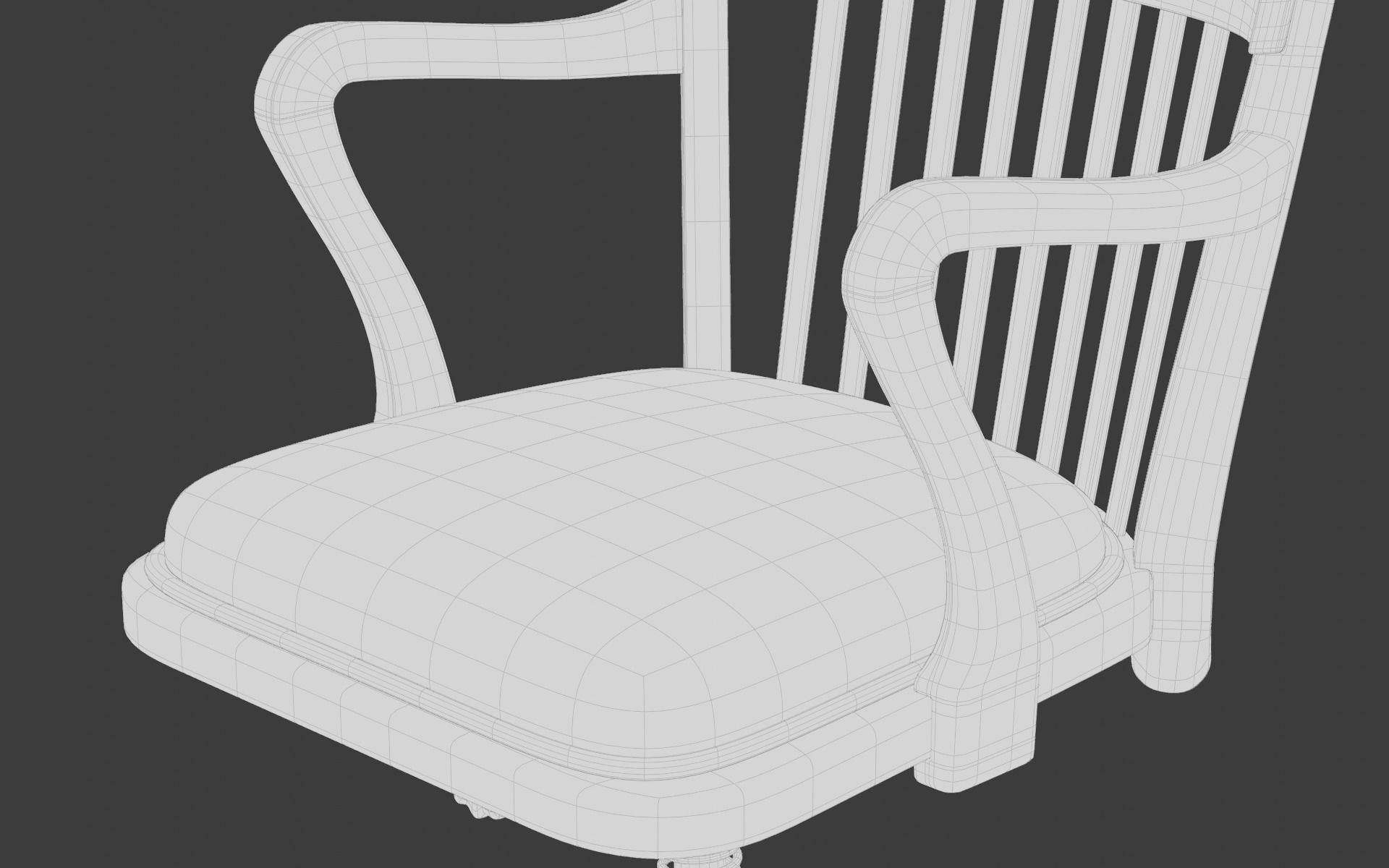 Old Office 3d Scene Low-poly 3D model_25