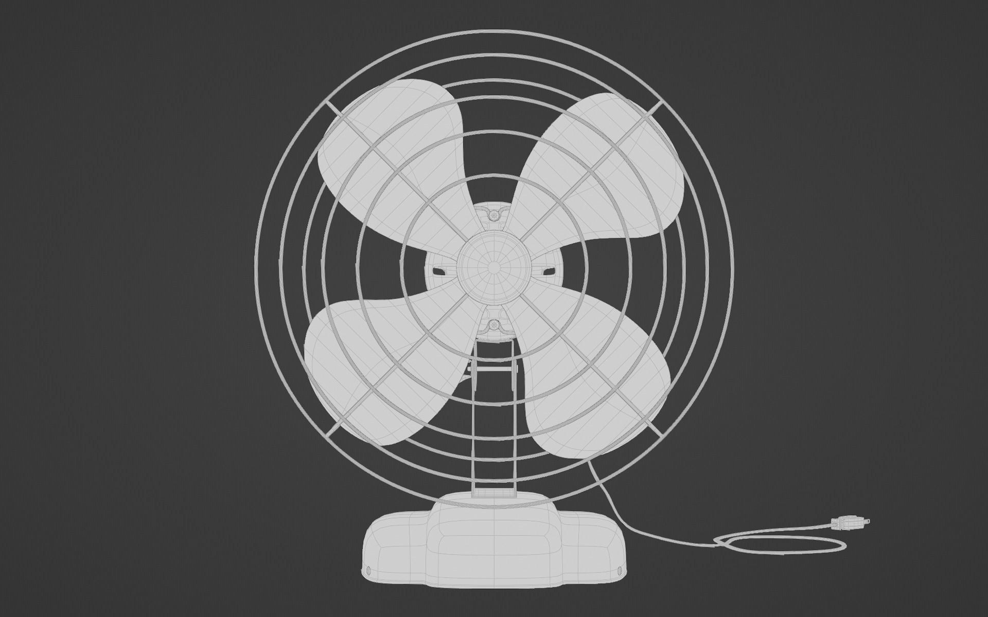 Old Office 3d Scene Low-poly 3D model_28