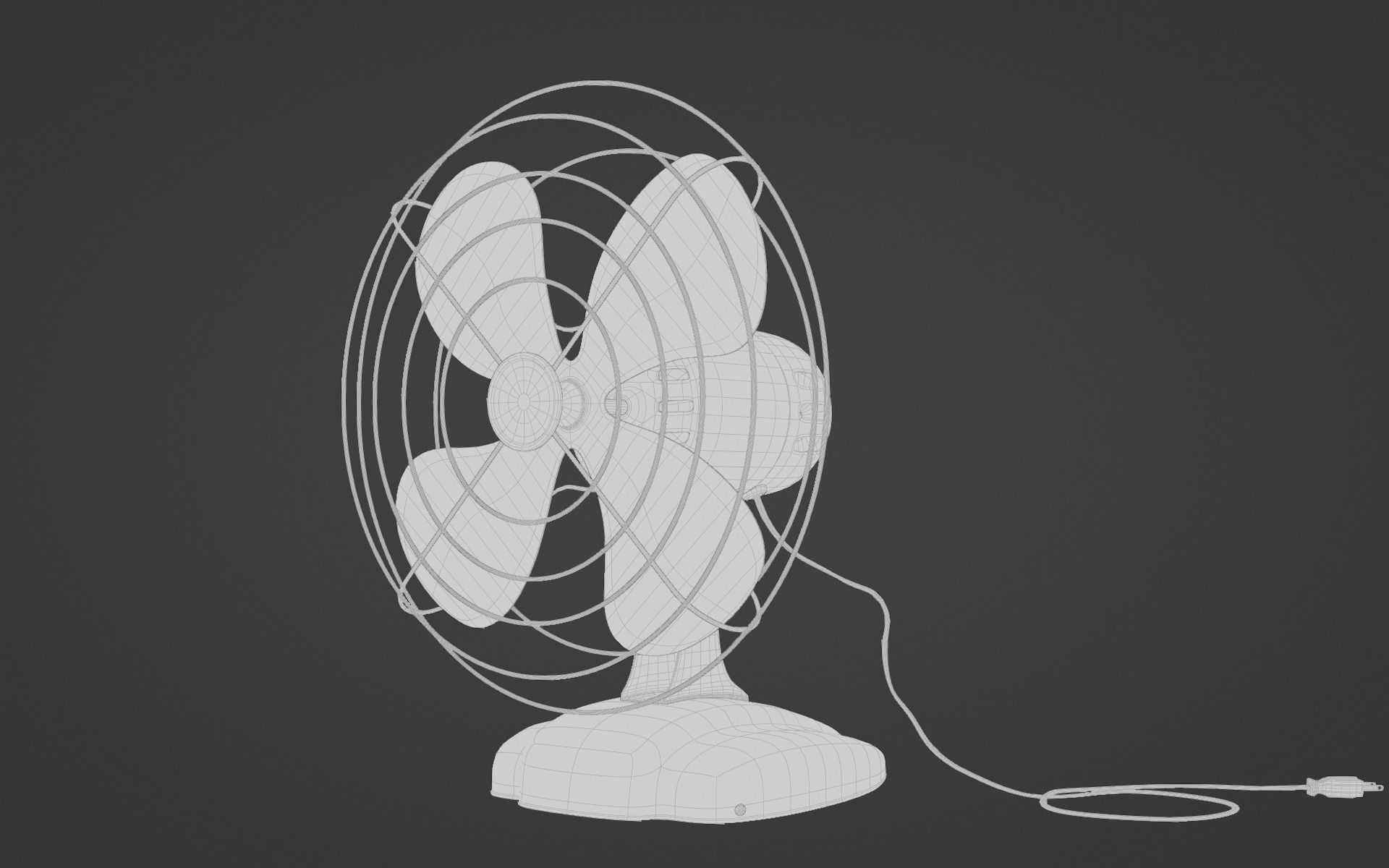 Old Office 3d Scene Low-poly 3D model_27