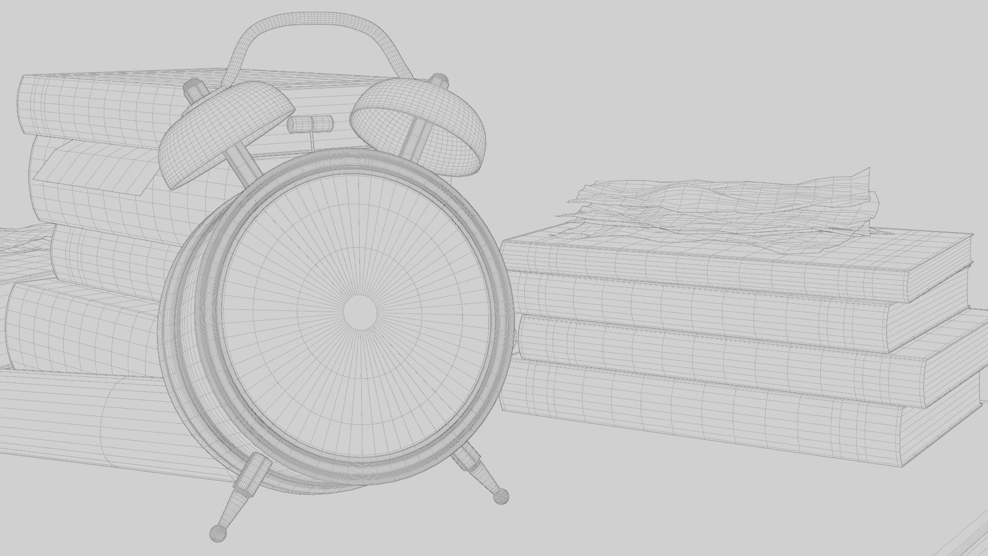 Old Office 3d Scene Low-poly 3D model_22