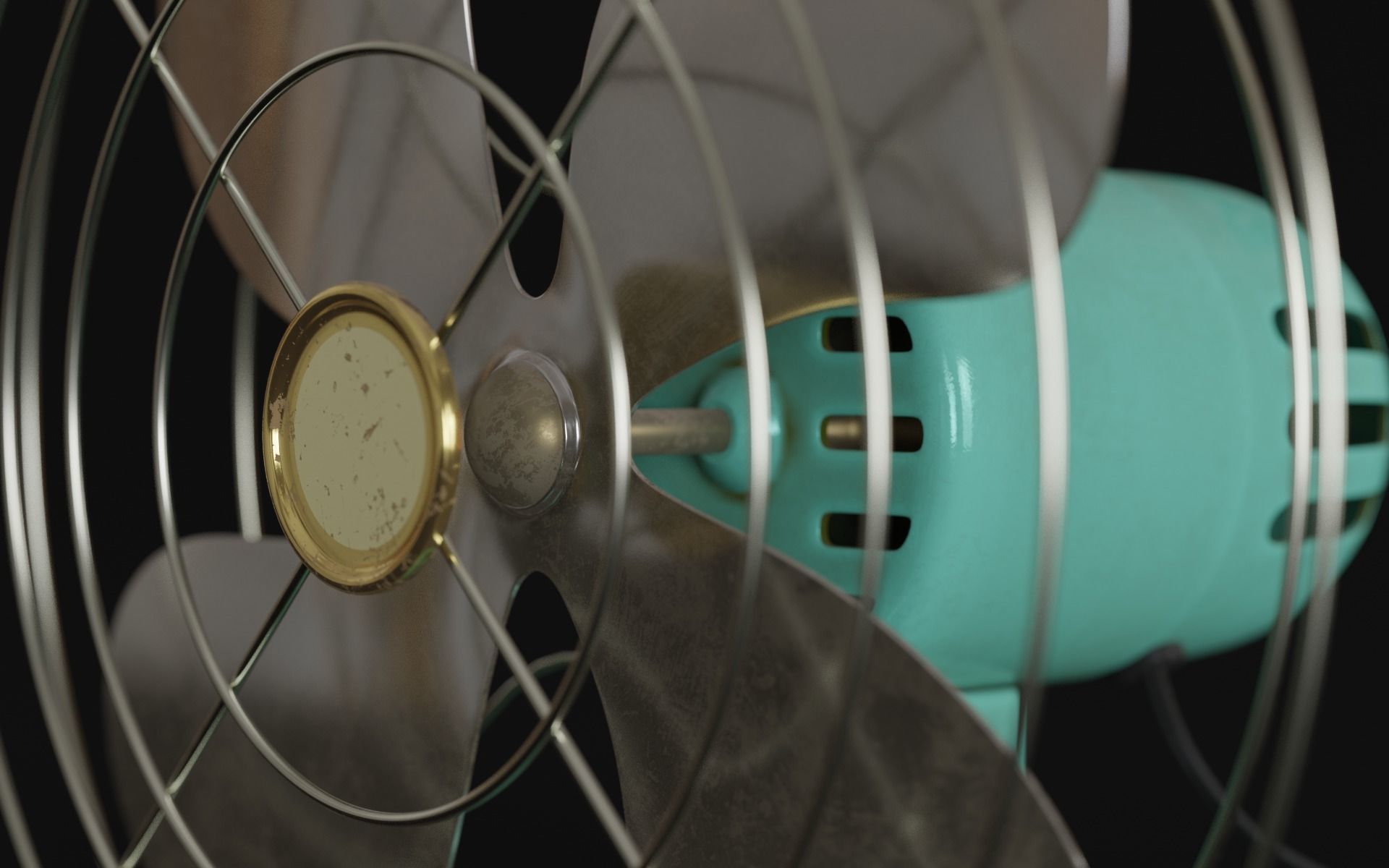 Old Office 3d Scene Low-poly 3D model_10