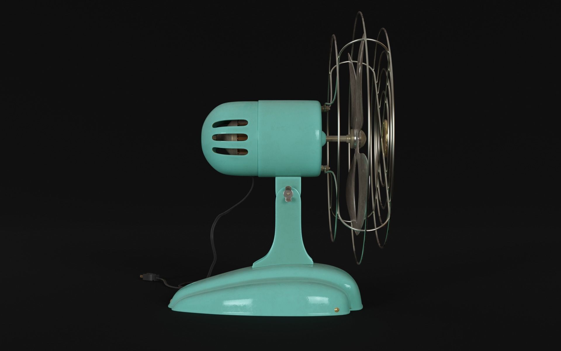 Old Office 3d Scene Low-poly 3D model_11