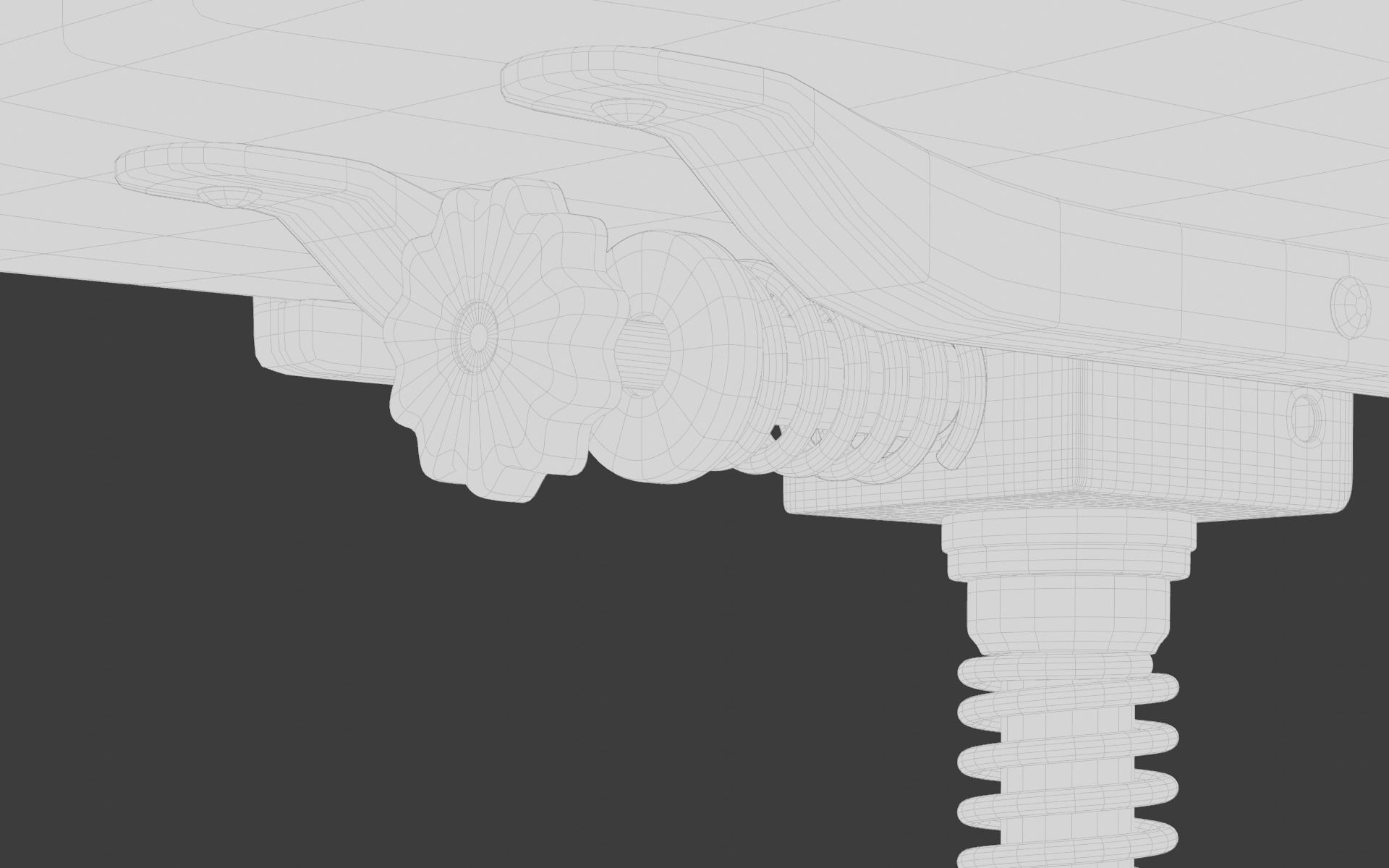 Old Office 3d Scene Low-poly 3D model_26