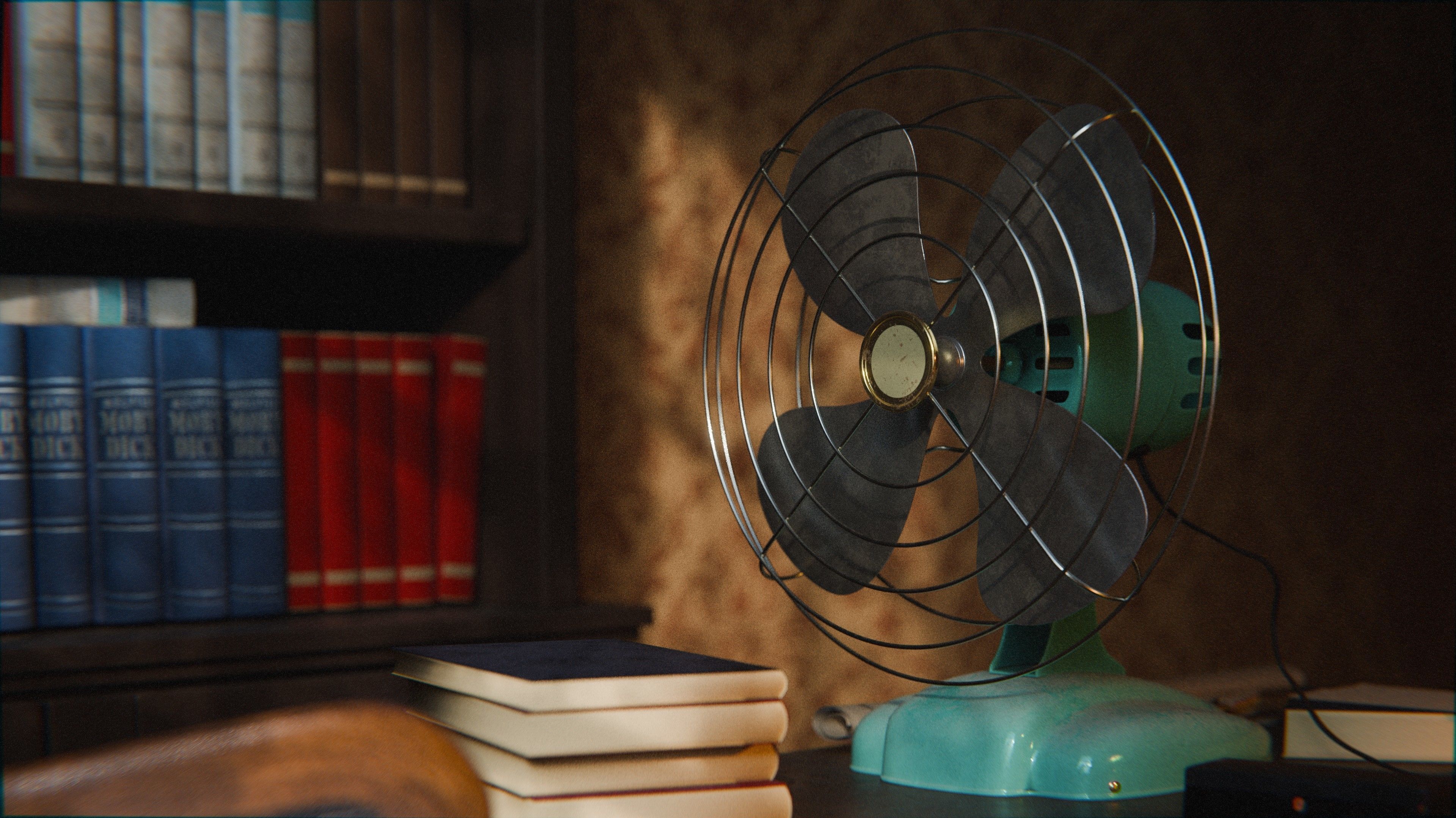 Old Office 3d Scene Low-poly 3D model_18