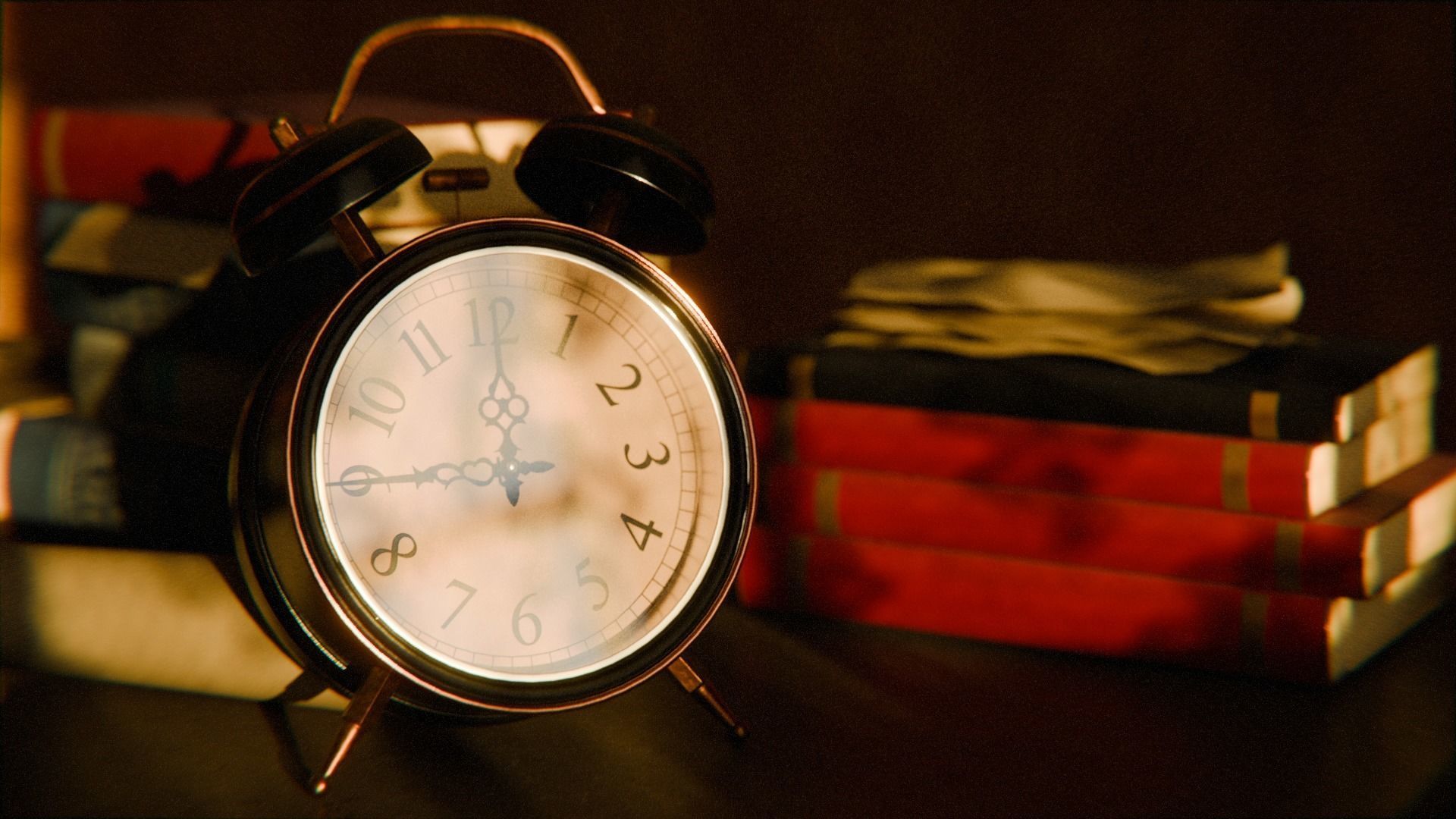 Old Office 3d Scene Low-poly 3D model_3