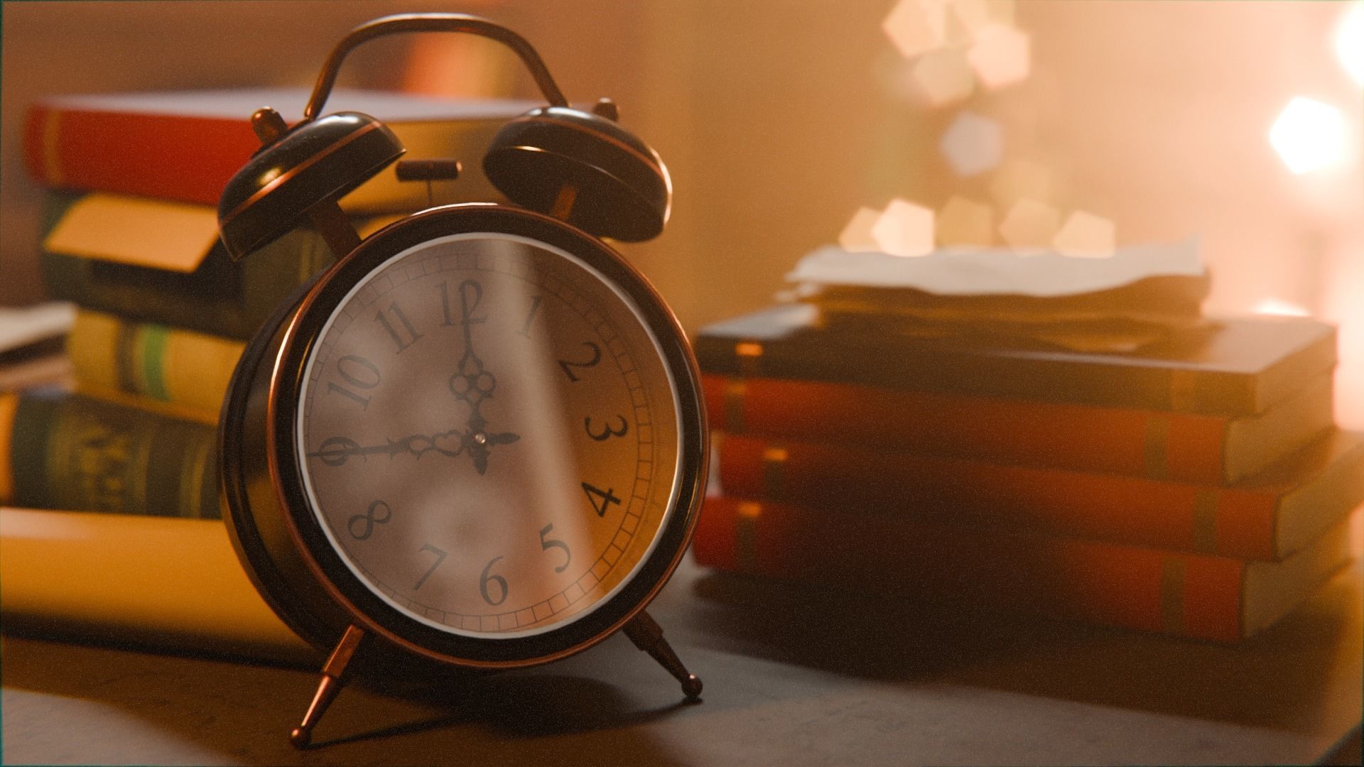 Old Office 3d Scene Low-poly 3D model_16