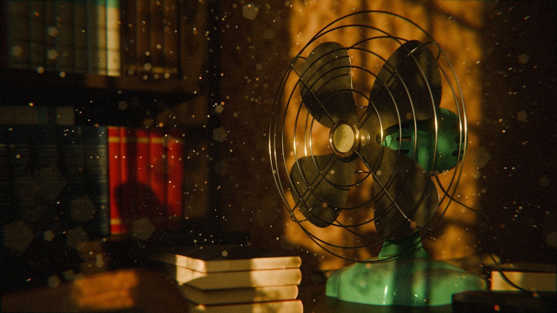 Old Office 3d Scene Low-poly 3D model_15