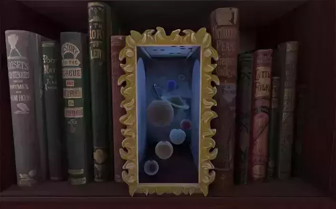 Solar System Booknook 3D print model