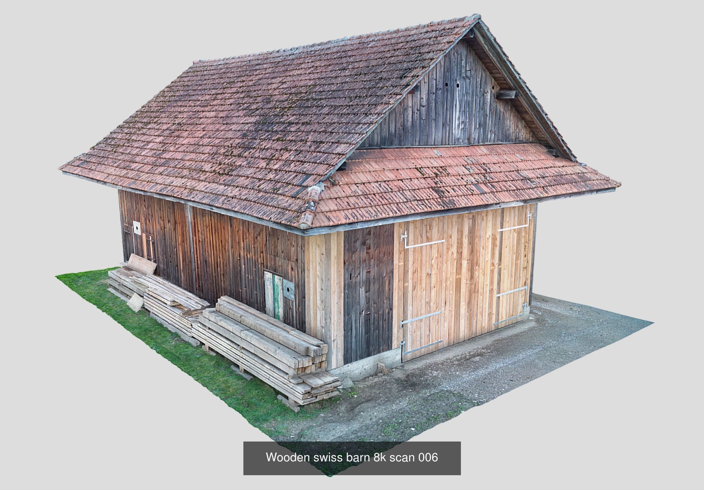 5x Swiss Barns scans 3D Model Collection_5