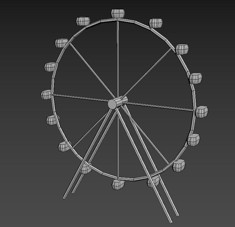 London Iconic Building Low Poly Low-poly 3D model_23