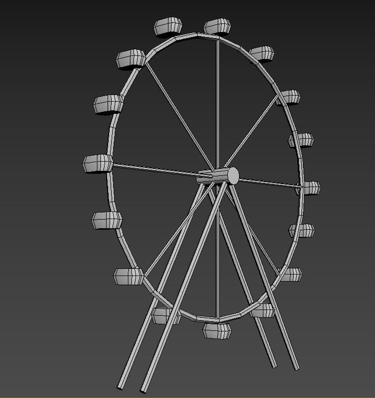 London Iconic Building Low Poly Low-poly 3D model_24