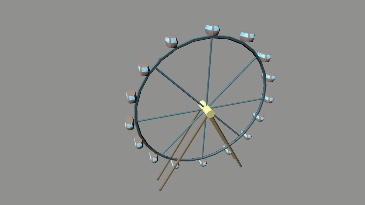 London Iconic Building Low Poly Low-poly 3D model_6