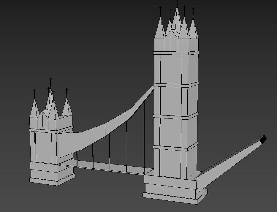 London Iconic Building Low Poly Low-poly 3D model_20