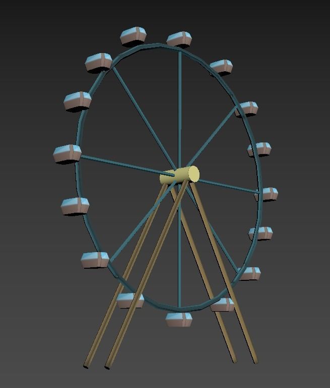 London Iconic Building Low Poly Low-poly 3D model_10