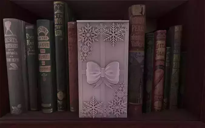 Christmass Bookend 3D print model