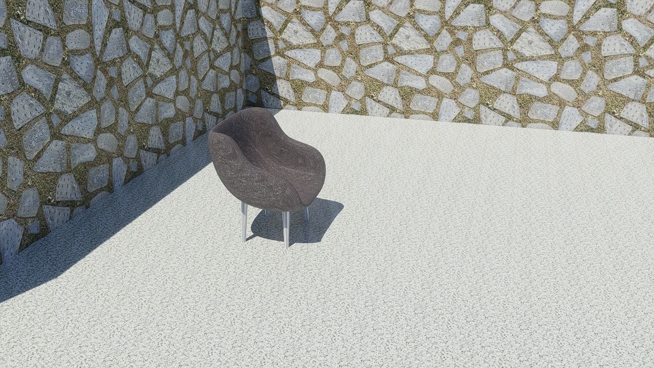 design of seat for home and garden 3D model_1