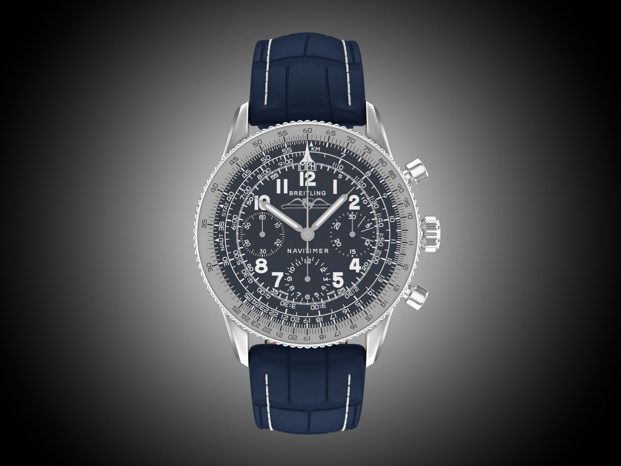 Breitling Navitimer 1959 3D model_1
